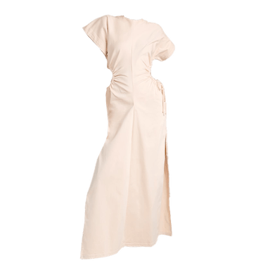 Peta Cotton High Slit Dress