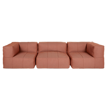 Corvos Saffron Red Modular Sofa